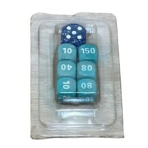 Pokemon Trading Card Game TCG Damage Counter Dice Blue Elite Trainer‎ Box ETB